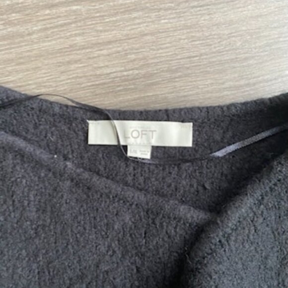 LOFT Black Wool Duster Jacket - Picture 3 of 9